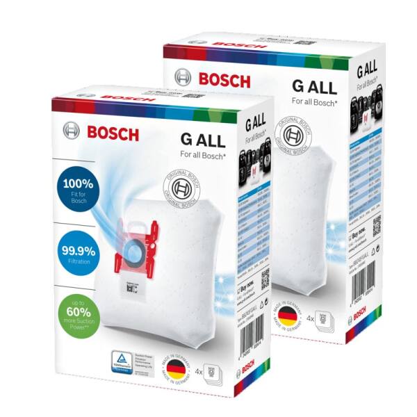 Bosch Staubsaugerbeutel PowerProtect 2 Pack Typ: G ALL, BBZ41FGALL